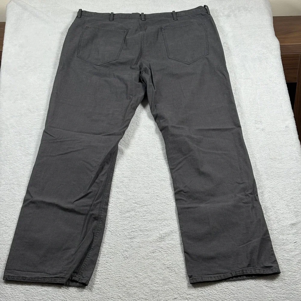 Banana Republic Straight Fit Mens Pants 38x32 Gray Cotton Micro Stripe
